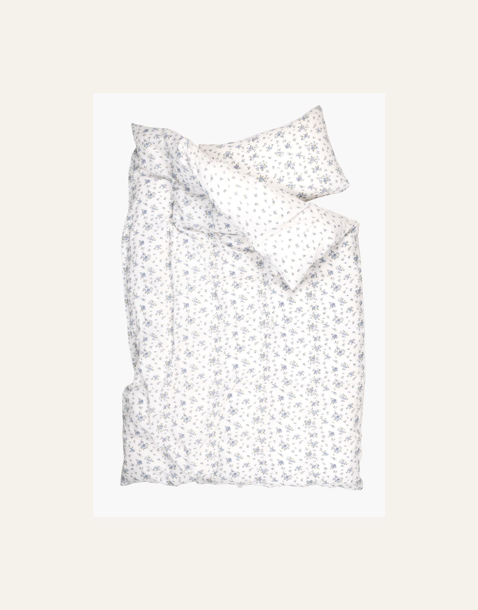 Krepp sengesett blå - 3