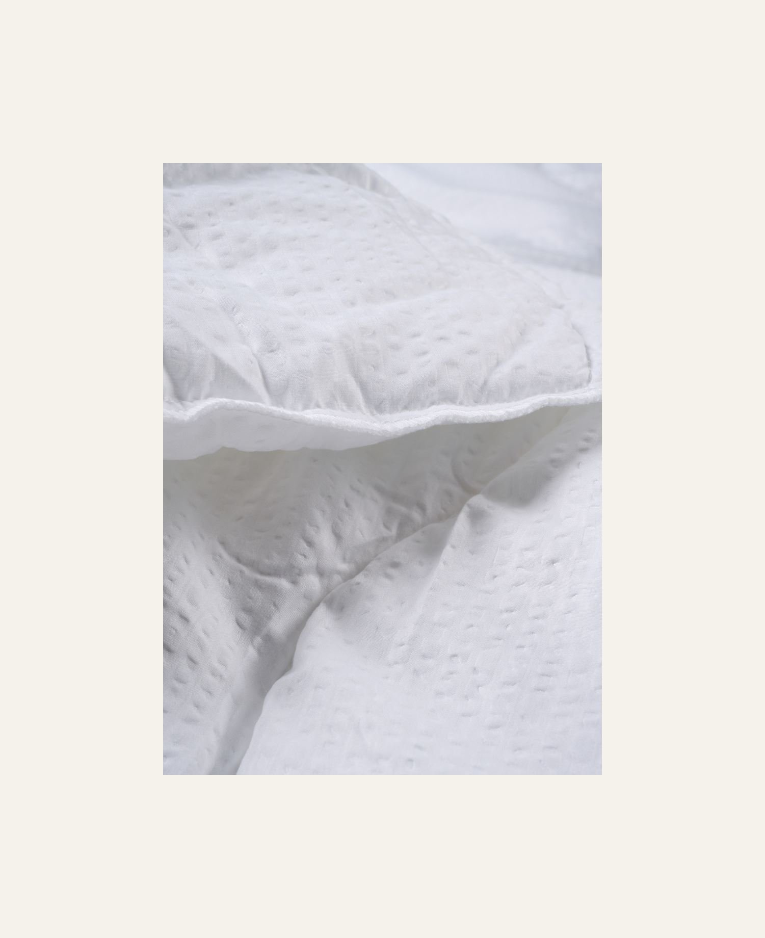 Helårs fiberdyne-/putesett hvit - 4