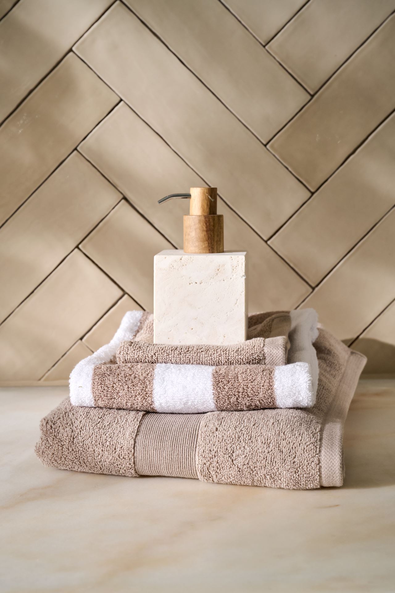 Såpedispenser beige - 4