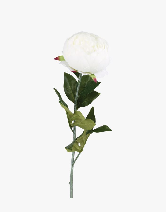 Blomst hvit - 48 cm hvit - 1