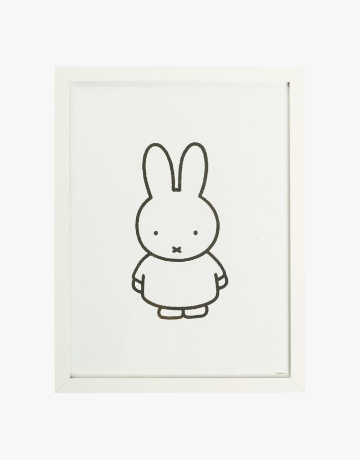 Plakat m/ramme hvit - 30x40 cm hvit - 1