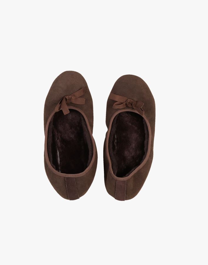 Tøfler mørk brun - 39-40 mørk brun - 1