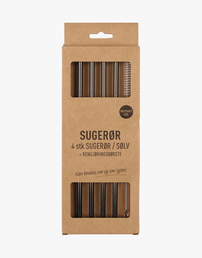 Sugerør svart - 215mm x ø6mm svart - 1