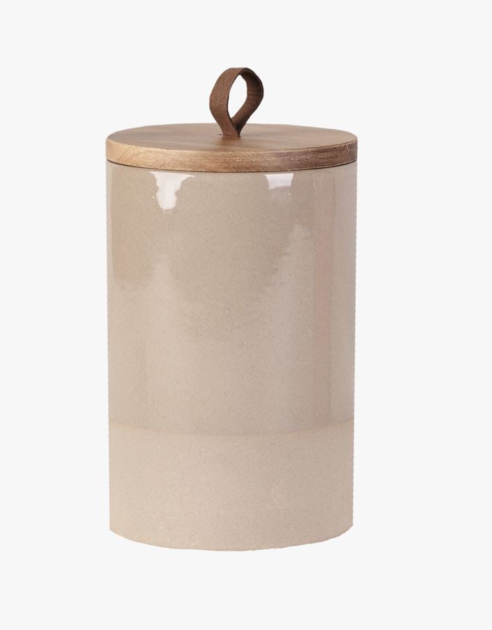 Krukke beige - 16,5 cm x ø11,5 cm beige - 1