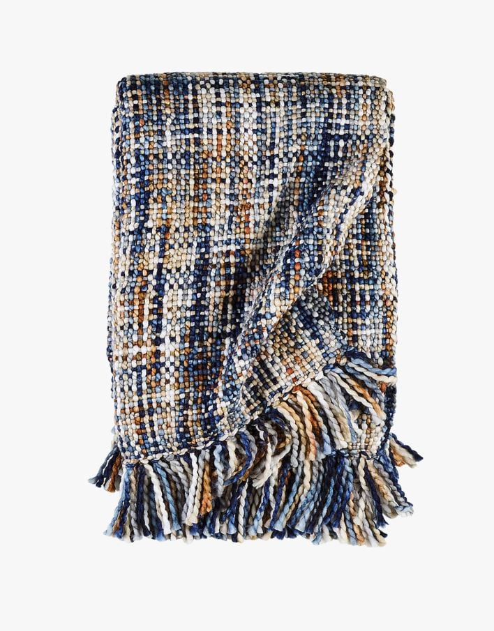 Pledd blå - 130x170 cm blå - 1