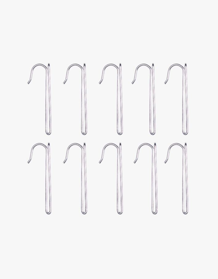 Fingerkroker høy stål - 10 stk stål - 1