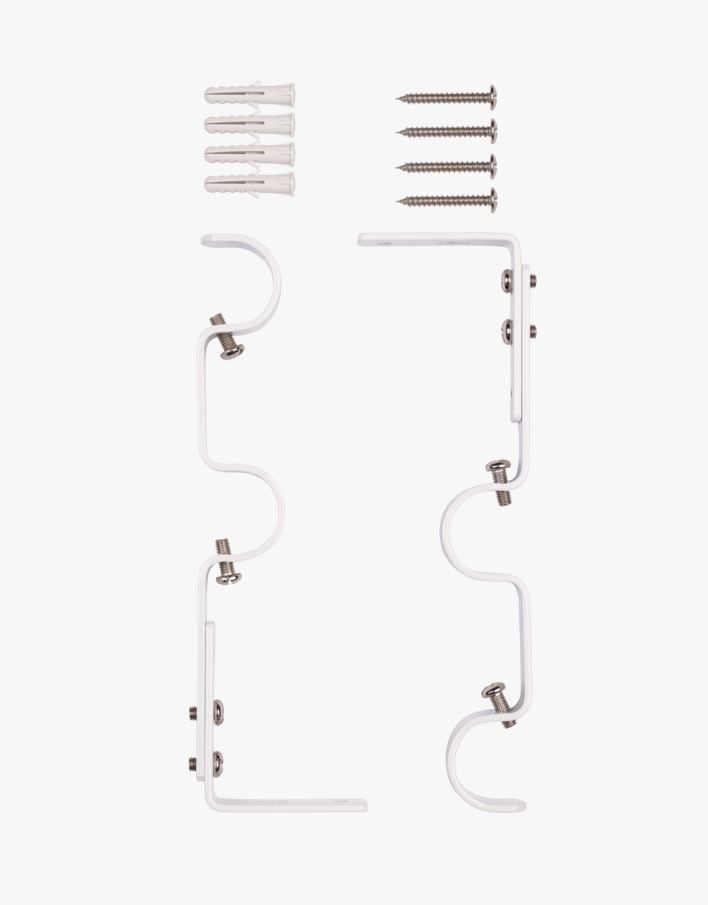 Veggfester hvit - 22/25 mm hvit - 1