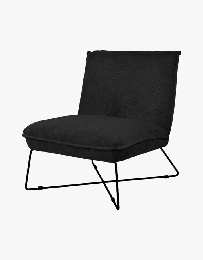 Loungestol svart - 72x83x82,5 cm svart - 1