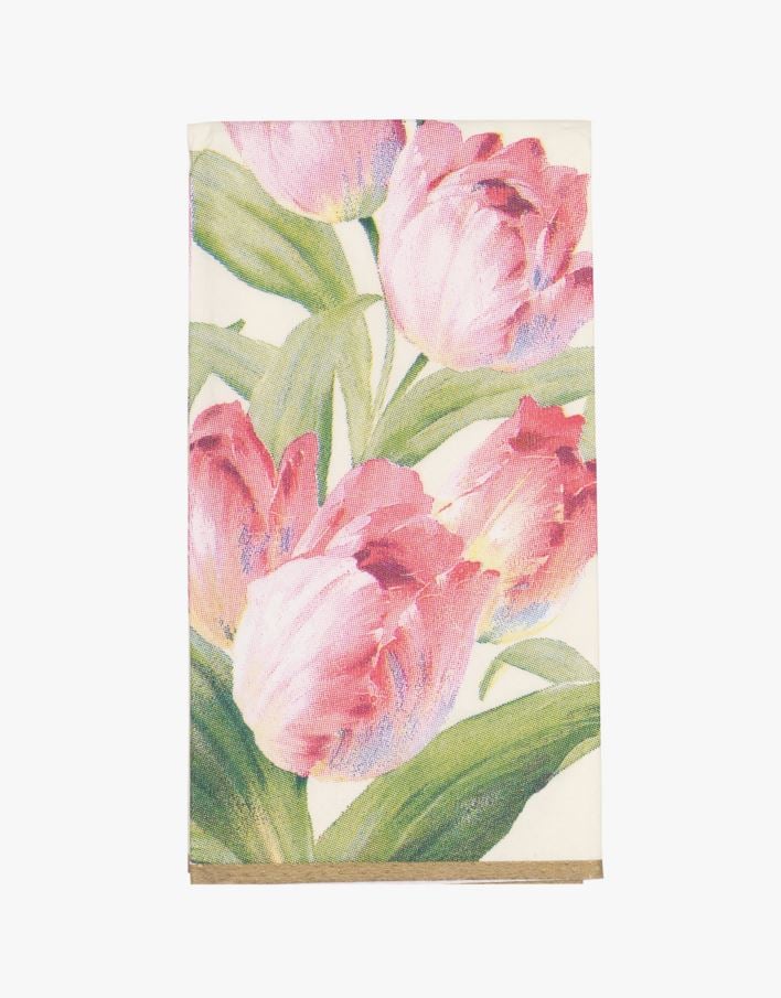 Papirlommetørkle rosa - 21x21 cm rosa - 1