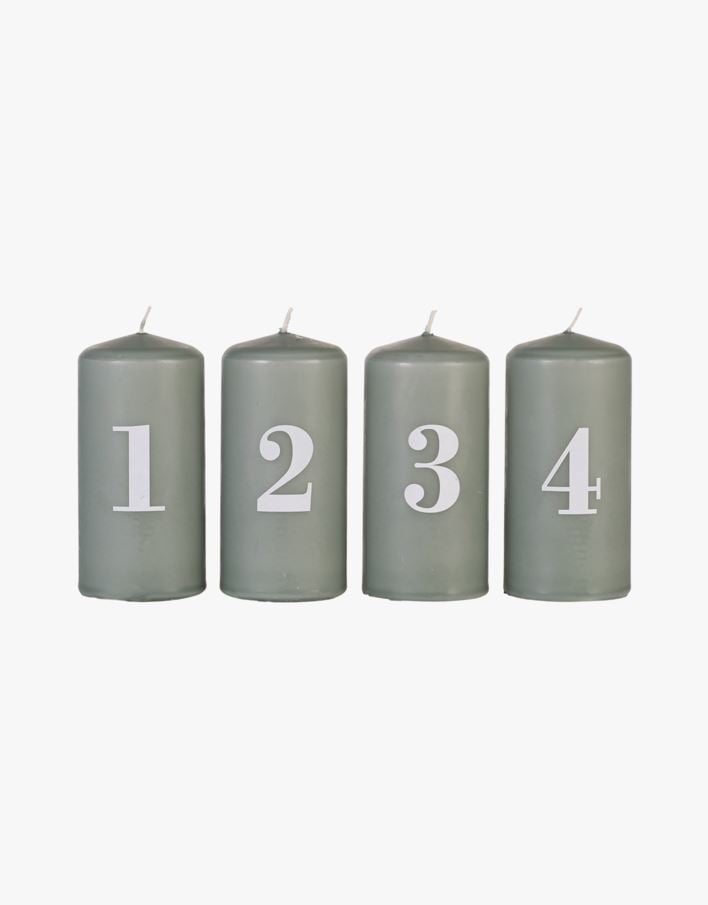 Adventslys grønn - 5,8x12 cm grønn - 1