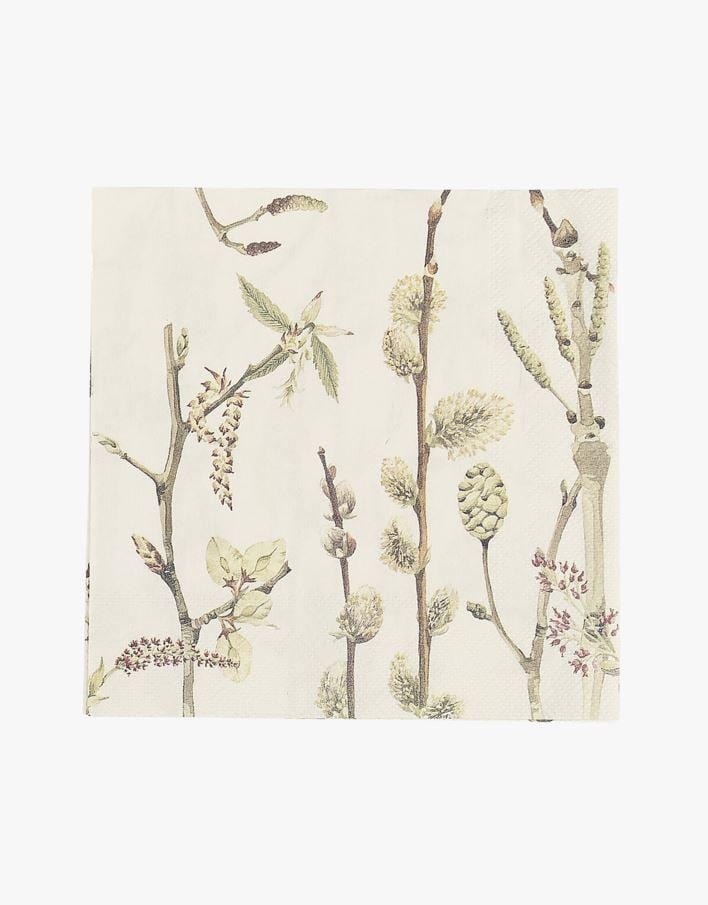 Papirservietter gul - 33x33 cm gul - 1