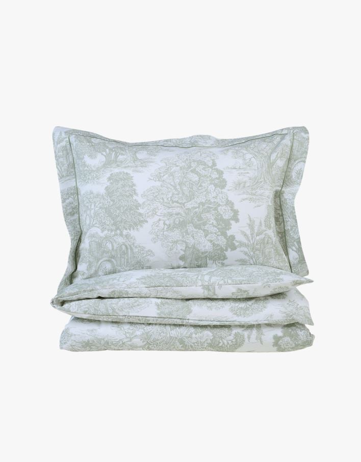 Percale sengesett olivengrønn - 140x200 cm olivengrønn - 1