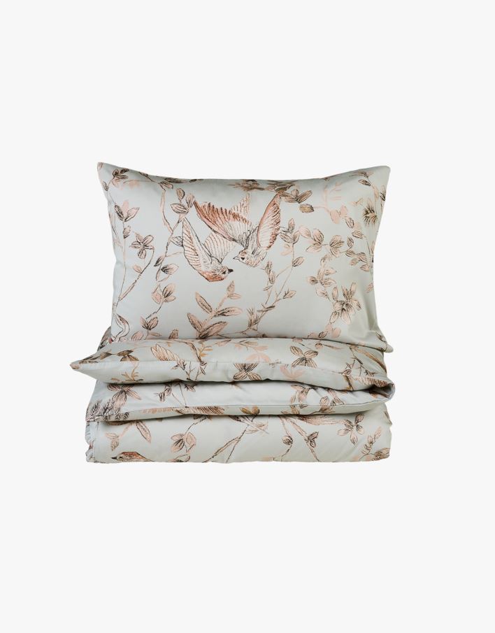 Sateng sengesett lys rosa - 140x200 cm lys rosa - 1