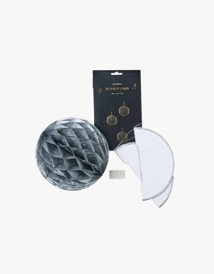 Papirpynt sølv - ø 20cm sølv - 1