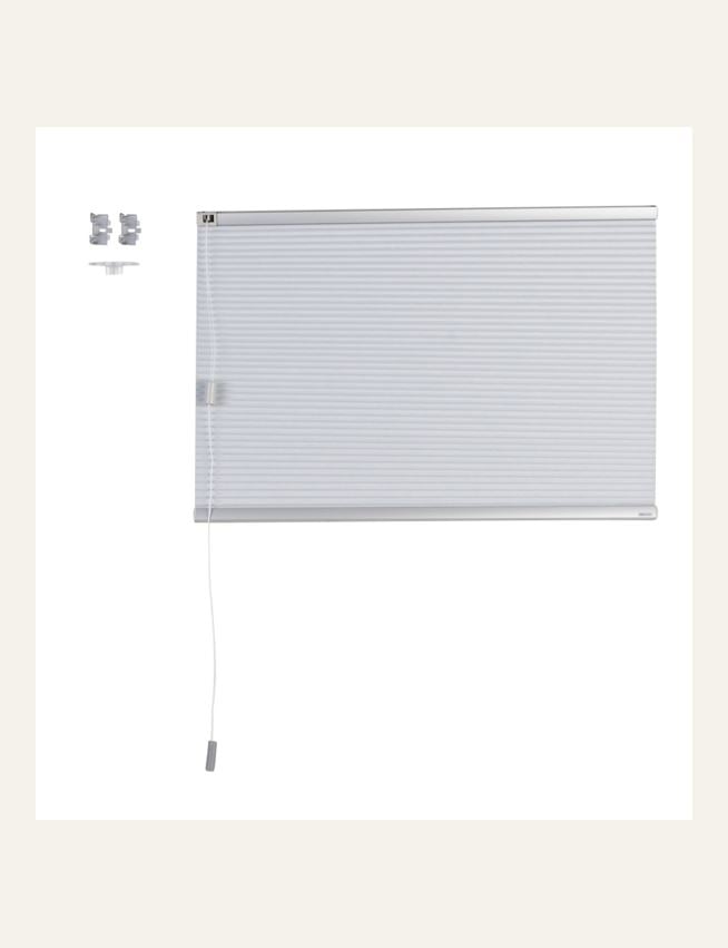 Premium dobbel plisségardin m/snortrekk 25mm multi - 2
