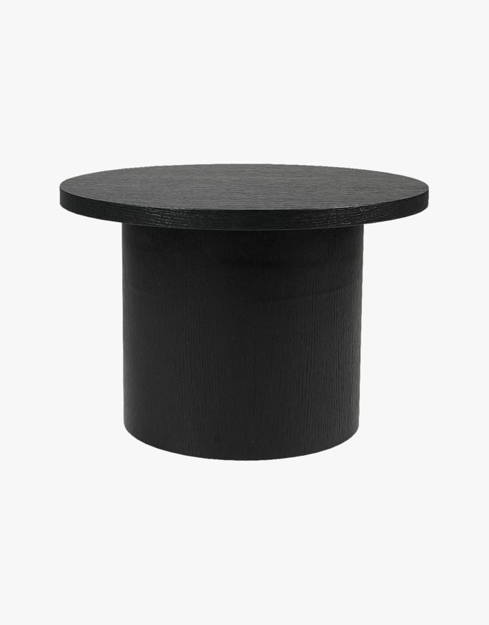 Sofabord svart - 75x75x49 cm ø 75 svart - 1