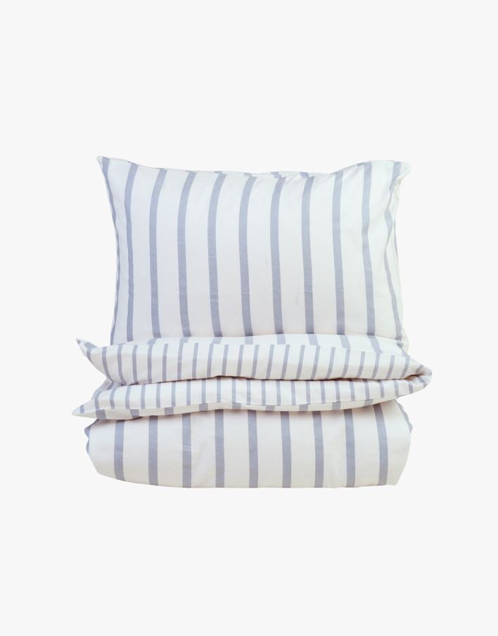 Flanell sengesett lys blå - 140x200 cm lys blå - 1