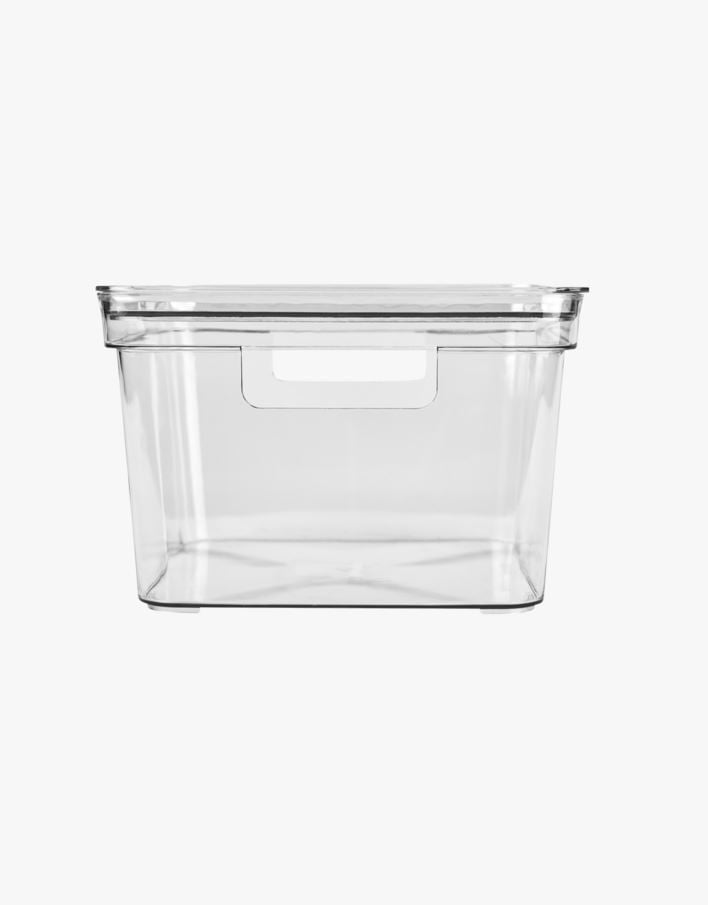 Oppbevaringsboks transparent - 25x25x15,5 cm transparent - 1
