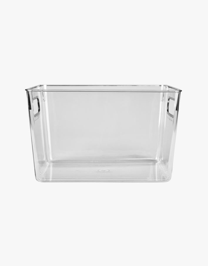 Oppbevaringsboks transparent - 22x29x17 cm transparent - 1