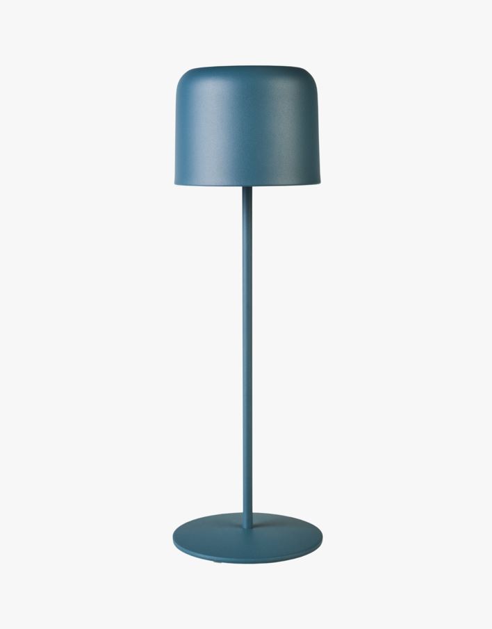 Led lampe gråblå - 12x12x38 cm gråblå - 1