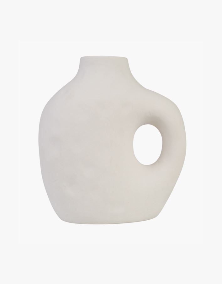 Vase hvit - 23x13,6x25 cm hvit - 1