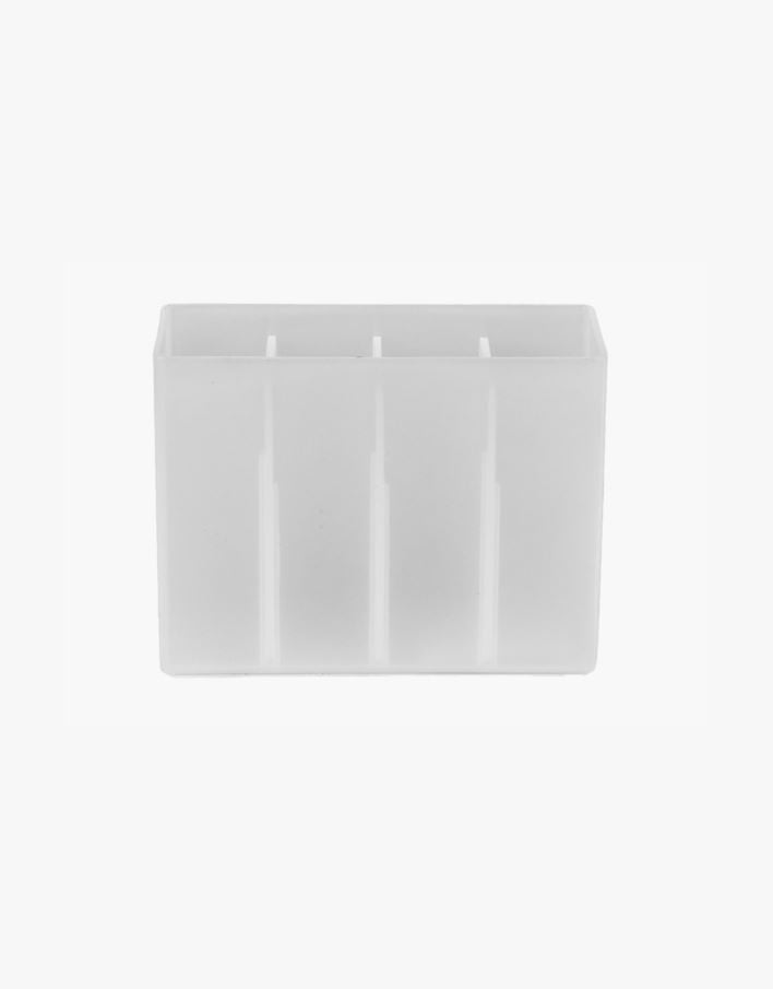 Oppbevaringsboks frostet - 5,6x13,5x10,2 cm frostet - 1