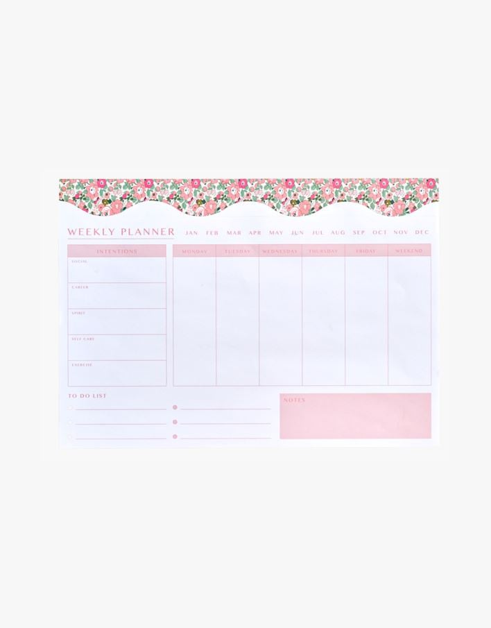 Ukeplanlegger rosa - 21x30 cm rosa - 1