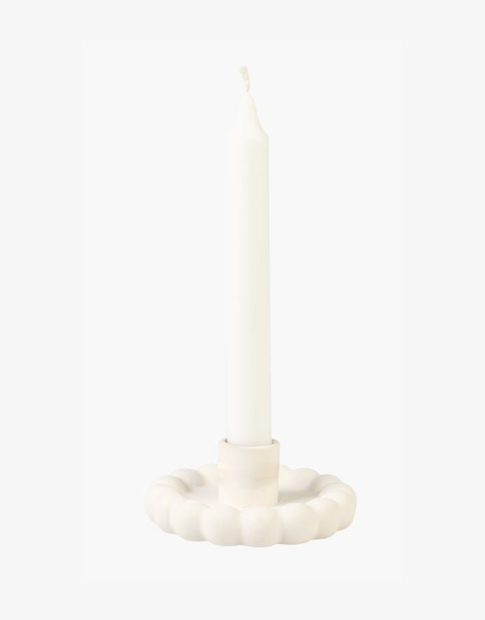 Lysholder hvit - 10x10x3,8 cm hvit - 1