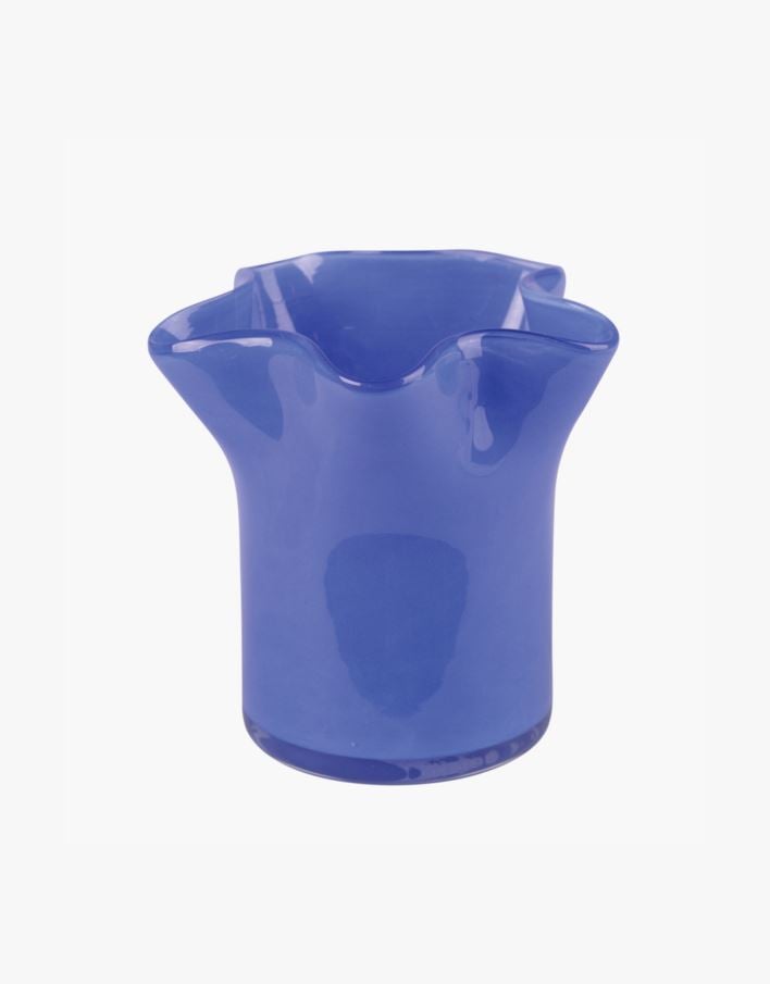 Telysholder blå - 12x12x11,5 cm blå - 1