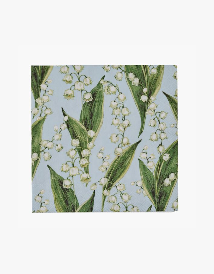 Coctail papirserviett lys blå - 25x25 cm lys blå - 1