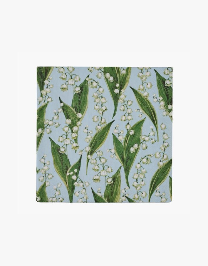 Papirservietter lys blå - 33x33 cm lys blå - 1