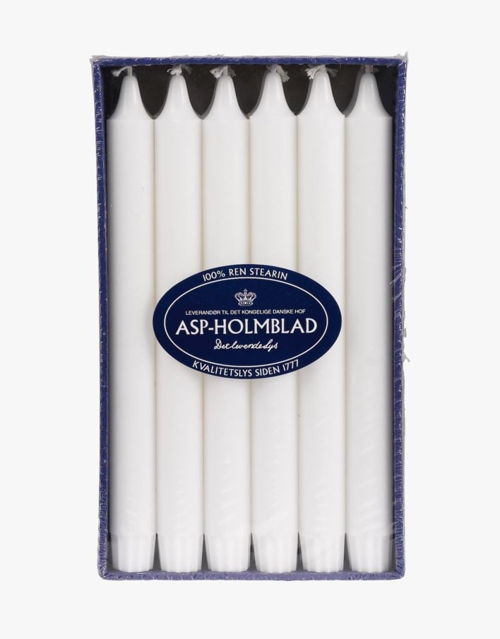 Kronelys hvit - 20 cm hvit - 1