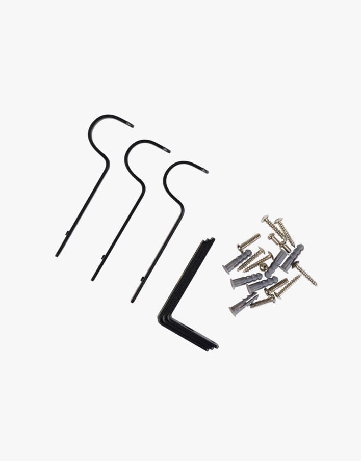 Veggfester svart - 22/25 mm svart - 1