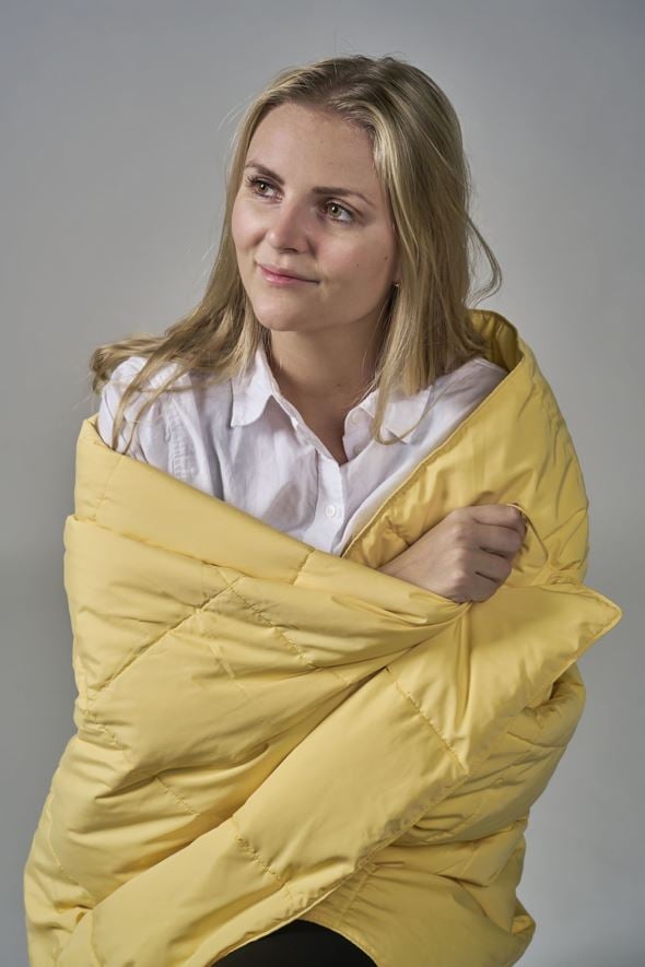 Dunpledd lys gul - 130x170 cm lys gul - 1