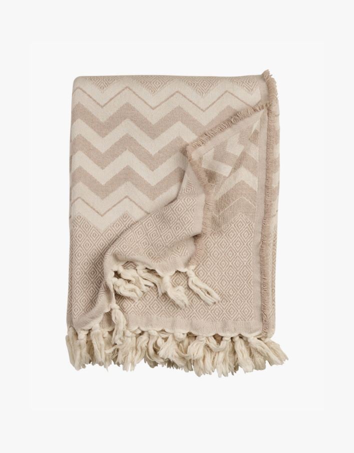 Pledd beige - 130x170 cm beige - 1