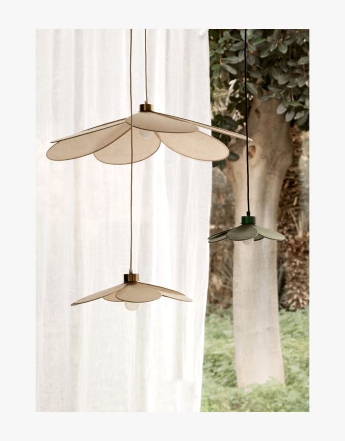 Taklampe natur - 83x83x15 cm natur - 1