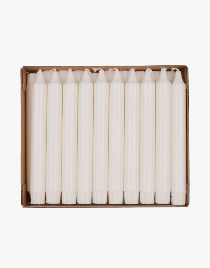 Stakelys hvit - 20 cm hvit - 1