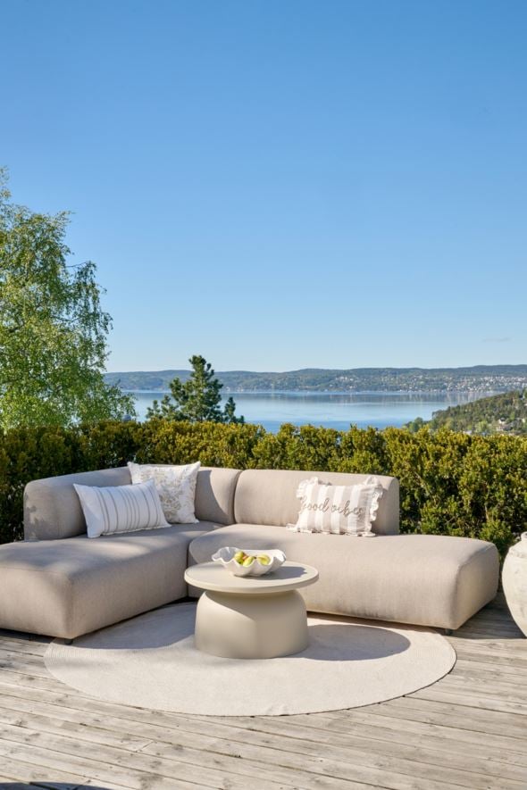 Hjørnesofa beige - 5