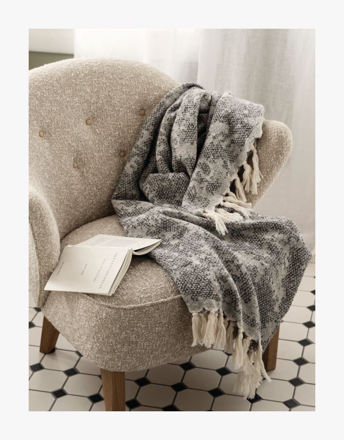 Pledd grå - 130x170 cm grå - 1